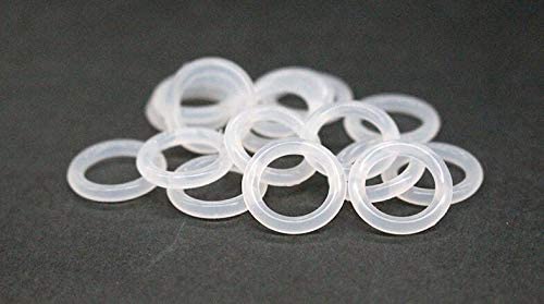 225 PCS Clear Food Grade Silicone O-Rings Rubber Set - Silicones Seal Kit - The Variety of Sizes - Clear Food Grade Silicone Sealing Gasket