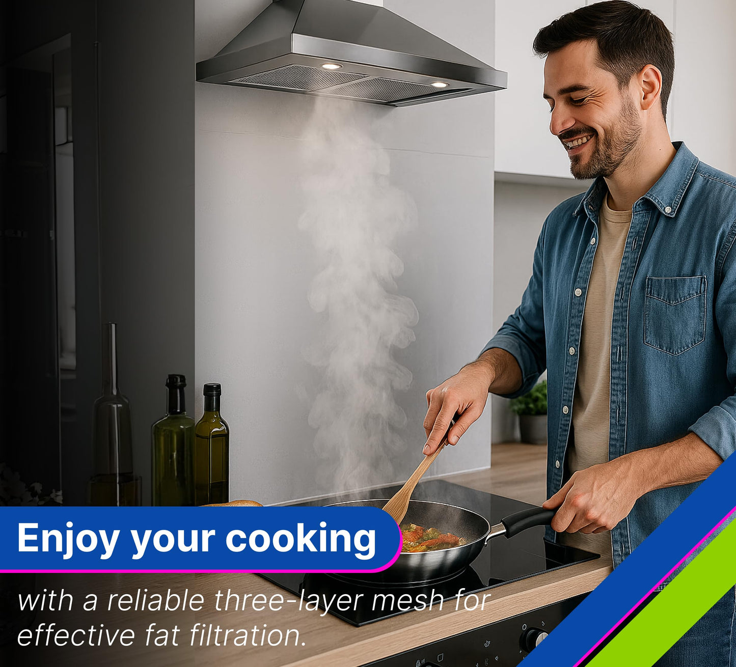 Set of 2 Aluminum Range Hood Filters 8 1/4” x 10”x 0.09"Th - Grease Filters for Range Hood - Hoods Stove Vent Filter or Kitchen Exhaust Fan Cover