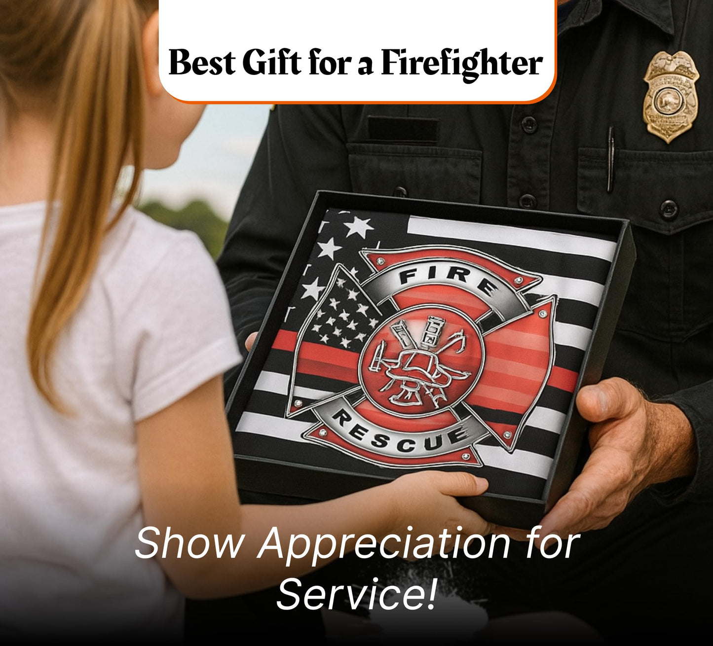 3x5 Feet Firefighter Polyester Flag with 4 Brass Grommets - Fire Department Thin Red Line American Single Sided Flag - Cross Firefighters Flags