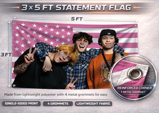 3x5 ft American Triplets Flag – Funny Dorm & Bar Banner