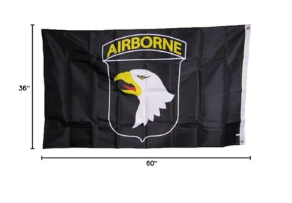 3x5 Army Airborne 101st Heavy Duty Polyester Nylon 200D Double Sided Flag 3'x5' Banner Brass Grommets UV Resistant Premium Quality