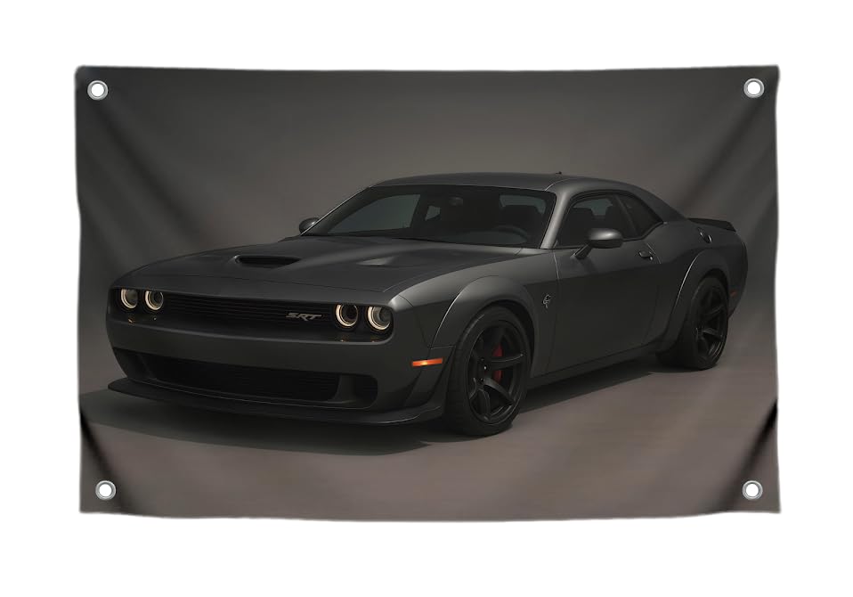 3x5 Feet Racing Car Flag with Four Brass Grommets - Single Sided Aesthetic Wall Decor - Strong Polyester Tapestries for Living Room Great Decoration