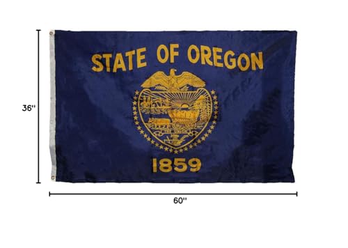 3x5 State of Oregon 3'x5' Double Sided Super Polyester Premium Quality Flag