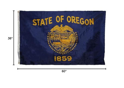 3x5 State of Oregon 3'x5' Double Sided Super Polyester Premium Quality Flag