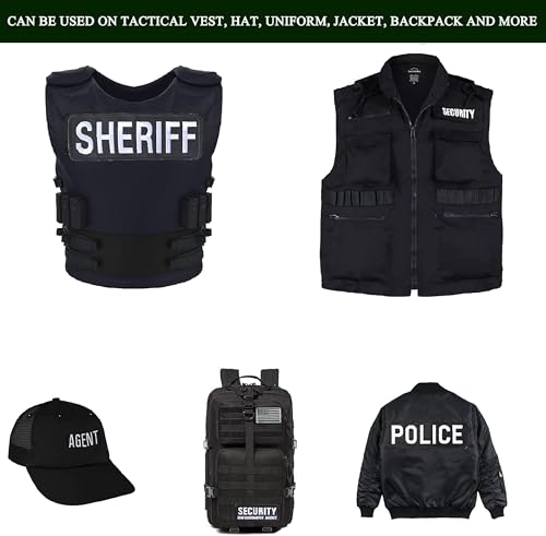 Black Police Patch Hooks Fastener for Military Tactical Vest - Combat Plate Carrier Law Enforcement Gears