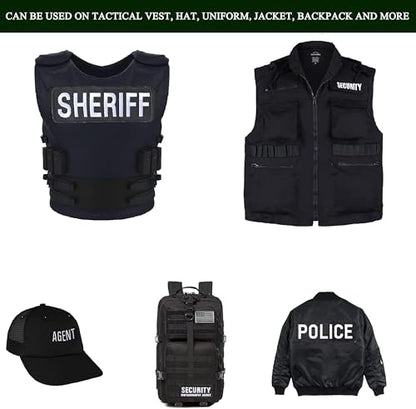 Black Police Patch Hooks Fastener for Military Tactical Vest - Combat Plate Carrier Law Enforcement Gears