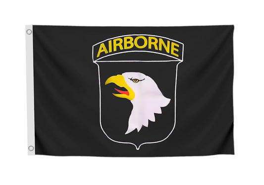 3x5 Feet Army Airborne Flag with Two Brass Grommets - Double Sided Licensed Army Forces Flag for 4th of July or Memorial Day - Polyester American Flag