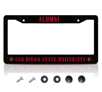 6x12.25 in San Diego State University Alumni License Plate Frame – Stainless Steel