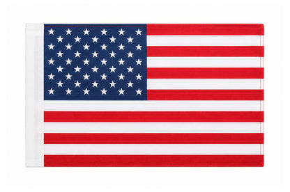 8x12 in American Boat Flag with Sleeve – Double-Sided 2-Ply Nylon