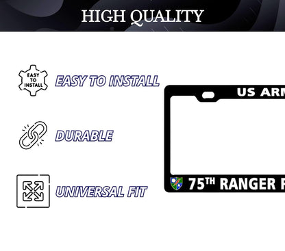 6x12.25 in 75th Ranger Regiment US Army License Plate Frame