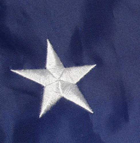 3x5 Ft 35 Stars Union Flag Embroidered Nylon US Civil War Historical USA (Round)