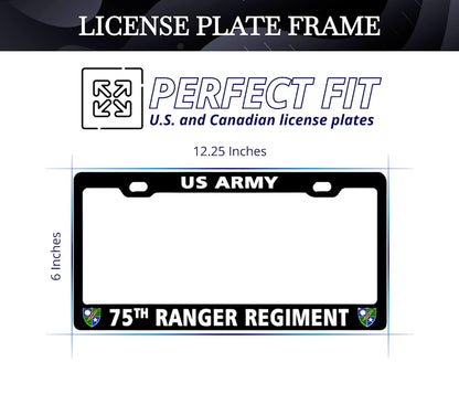 6x12.25 in 75th Ranger Regiment US Army License Plate Frame