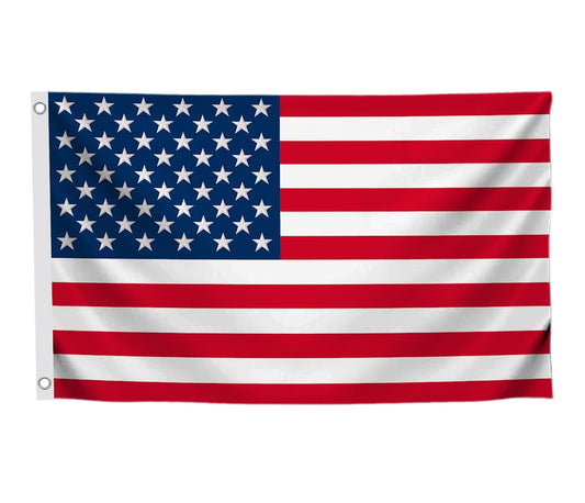 3x5 Feet USA American Nylon Flag with Two Brass Grommets - Americane Flags or Banners for Outdoor or Indoor - Events Celebration Decorations Supplies