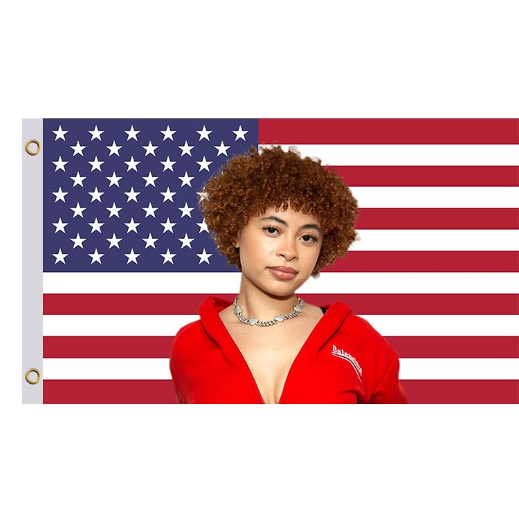 3x5 Ft Ice Rapper Spice Polyester Flag with 2 Grommets - Fun Tapestry Cool Wall Single Sided Flags for Decor College Dorm Room Guys