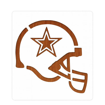 Reusable Sturdy Stencil Sheet Craft DIY Football Helmet 8.5" x 11" Custom Stencil