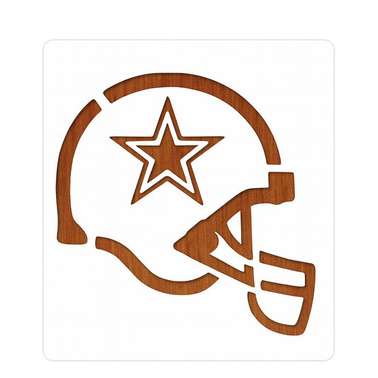 Reusable Sturdy Stencil Sheet Craft DIY Football Helmet 8.5" x 11" Custom Stencil