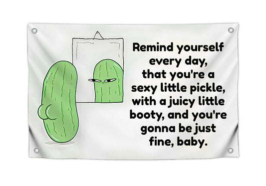 3x5 Feet Meme Flag with Quote "Remind Yourself Every Day" with Four Brass Grommets - Single Sided Cool Funny Flags for College Dorm