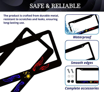 6x12.25 Inch License Plate Frame Philippines Star Tribal - Auto Parts License Plate Frame Decorative