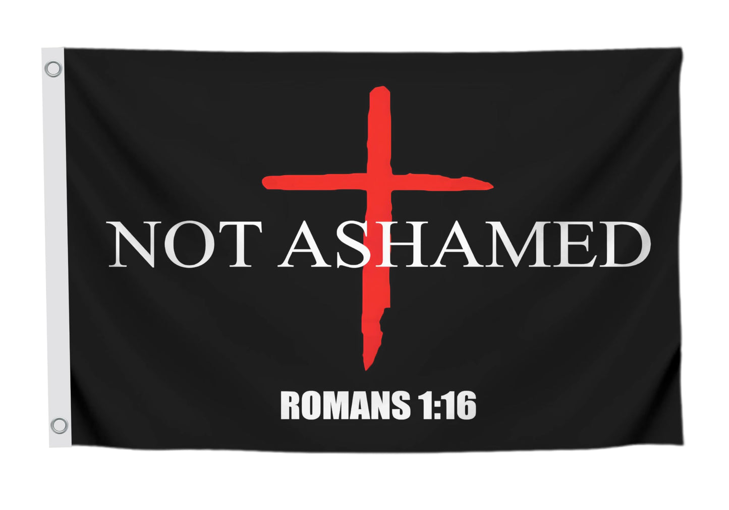 3x5 Ft Not Ashamed Romans Flag with 2 Brass Grommets - Bedrooms Wall Decor. Funny College Dorm Polyester Flags for Girls. Cool Girl Single Sided Flags