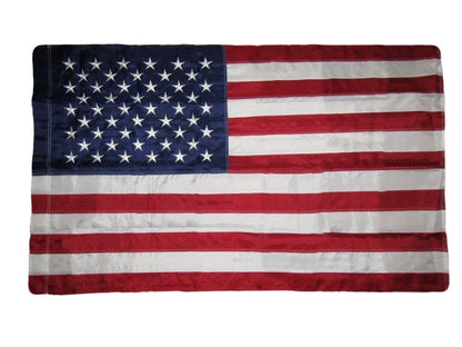 3x5 Embroidered USA American Pole Sleeve Nylon Flag 3'x5' Fade Resistant Double Stitched Premium Quality