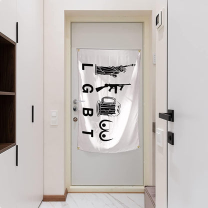 3x5 ft Liberty, Beer, Guns Funny Patriotic Flag – Man Cave & Dorm Banner