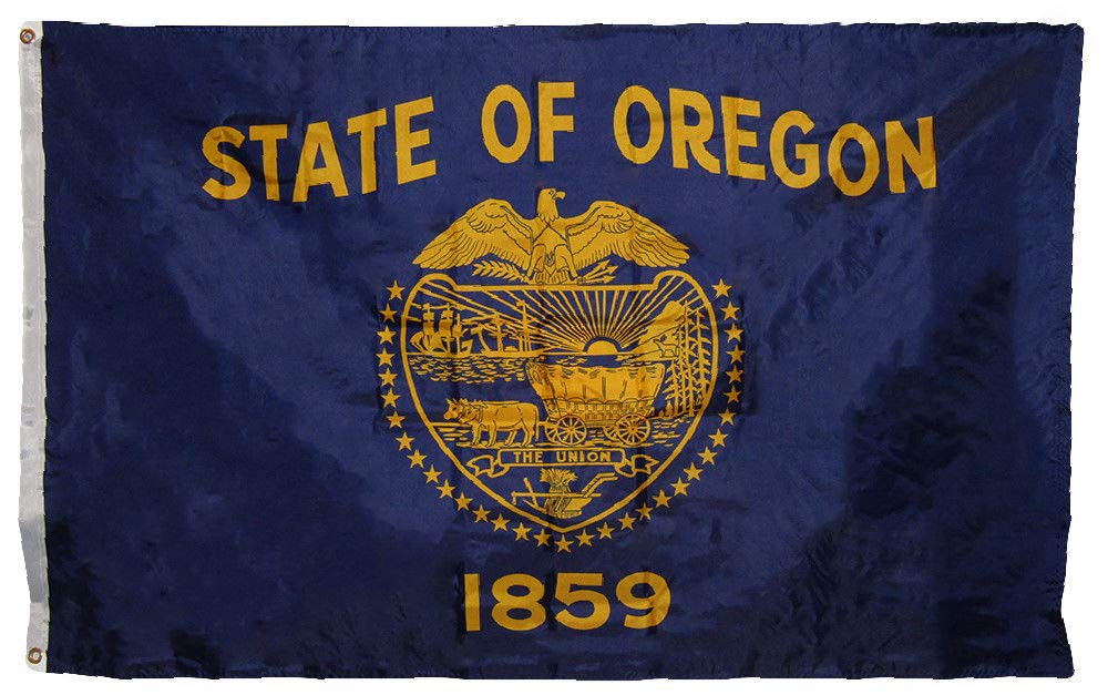 3x5 State of Oregon 3'x5' Double Sided Super Polyester Premium Quality Flag