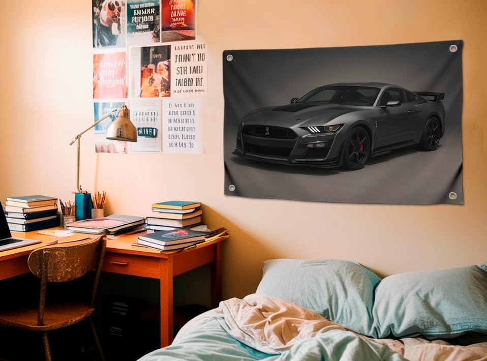 3x5 Feet Drift Car Flag with Four Brass Grommets - Single Sided Bedroom Wall Tapestry Decor - Polyester Banner for Guys Cool Decoration Flags