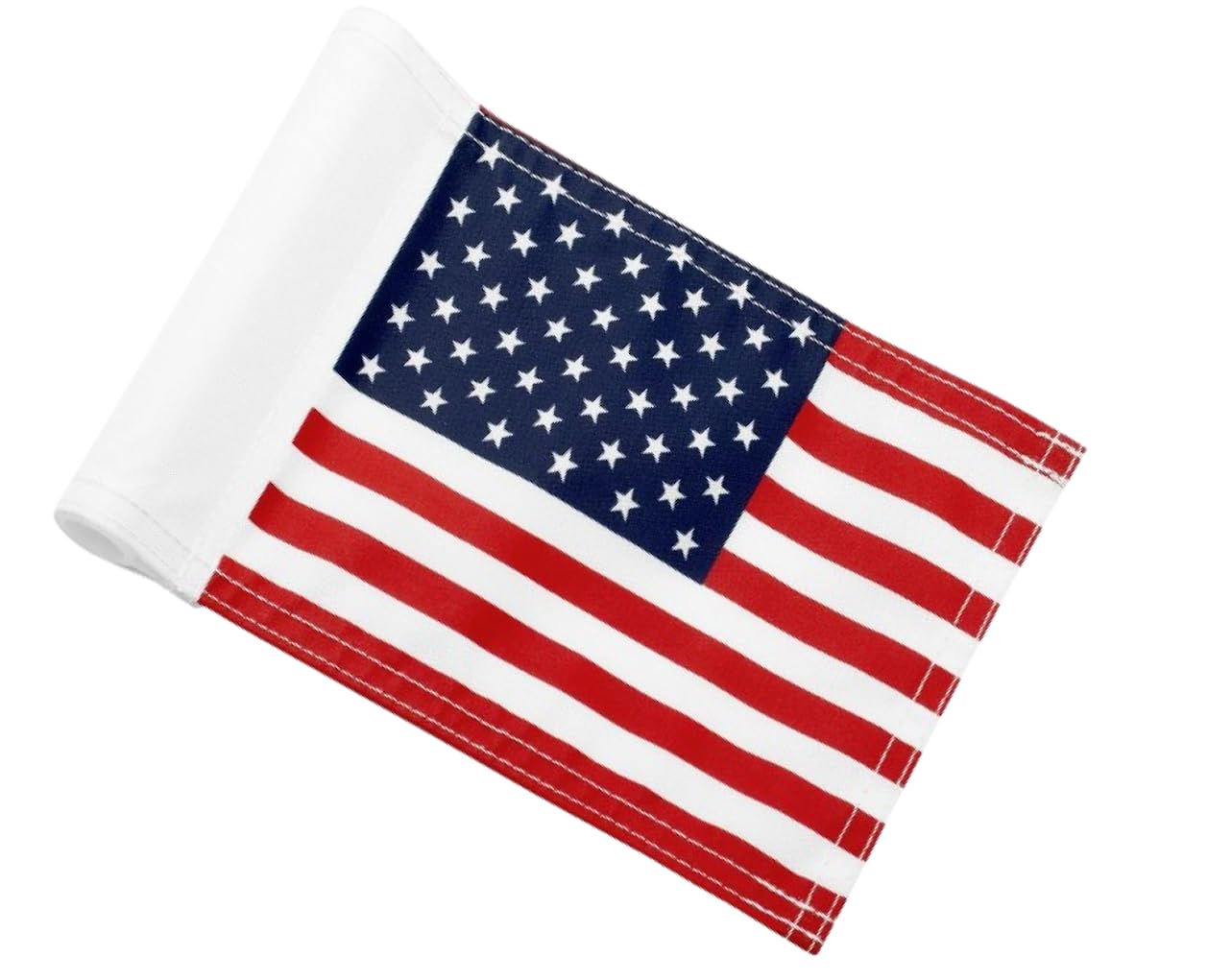 8x6 Inch Double Sided Golf Polyester Flag in 420D Nylon - Small Banner in American Pattern Printing with Tube Inserted - Mini Practice Putting Flags