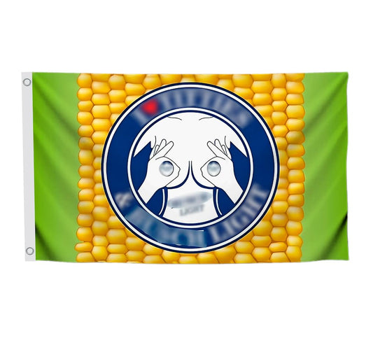 3x5 Feet Multicolor Funny Quote Flag with Two Brass Grommets - Single Sided LGBT Tities Banner for Wall Decoration - Funny Corn Wall Flags for Decor