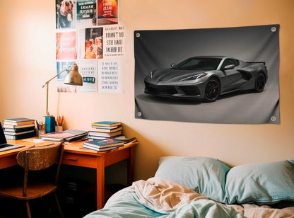 3x5 Feet Car Flag with Four Brass Grommets - Single Sided Racing Wall Garage Decor - Polyester Hanging Tapestries for Bedroom Mens