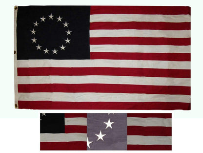 3x5 ft Betsy Ross Historical 100% Cotton Flag 3'x5' Banner Grommets 13 Stars