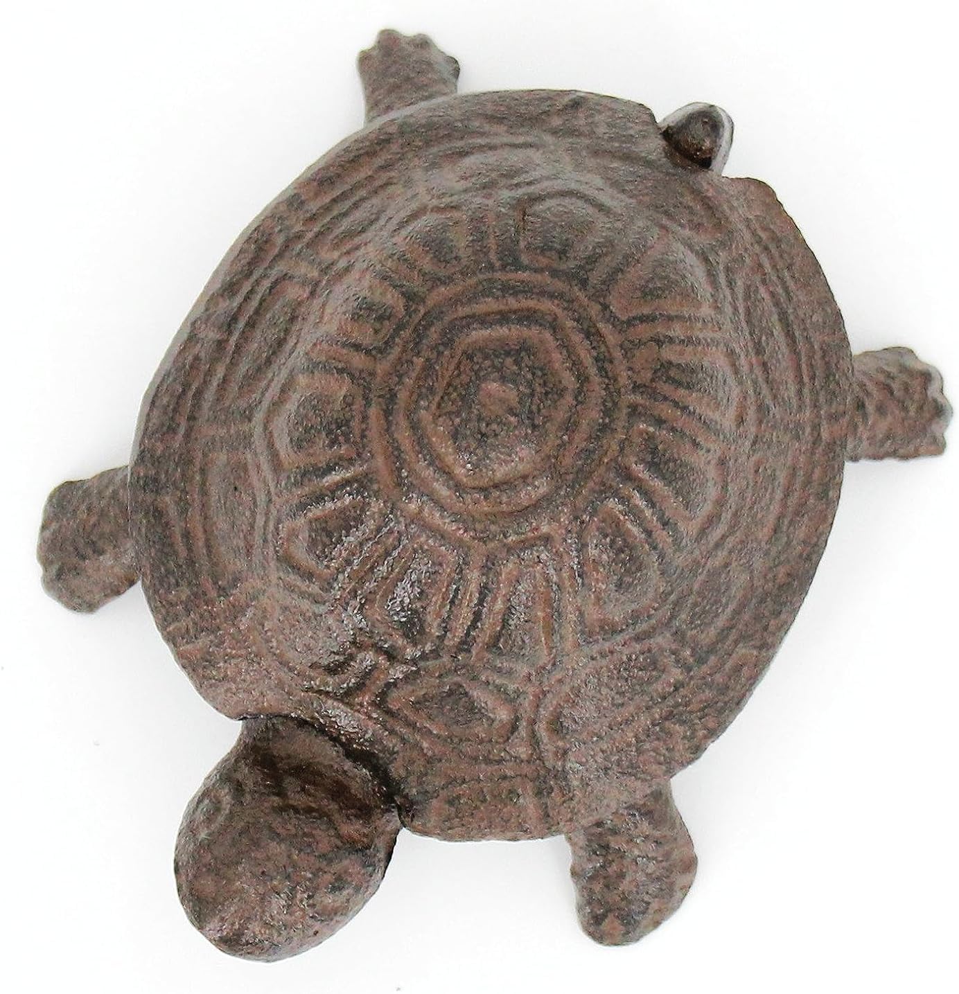 ULVEOL Top Brass Turtle Key Hider Figurine - Cast Iron Garden Statue with Secret Compartment for Used Indoor and Outdoor