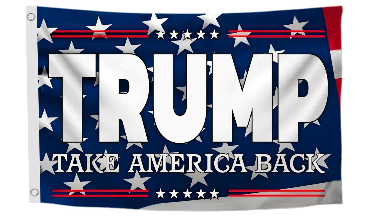 3x5 Ft 2024 Polyester Flag Take America Back - Large American President Republican Single Sided Banner with 2 Grommets - Biden Room flags
