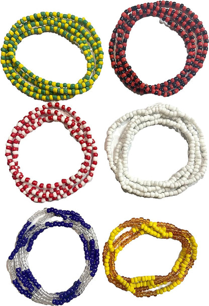 ULVEOL Set of 6 Collares De Santeria - Obatala, Shango, Elegua, Oshun, Yemaya, Orula Ifa - Six Santeria Beaded Necklaces Elekes
