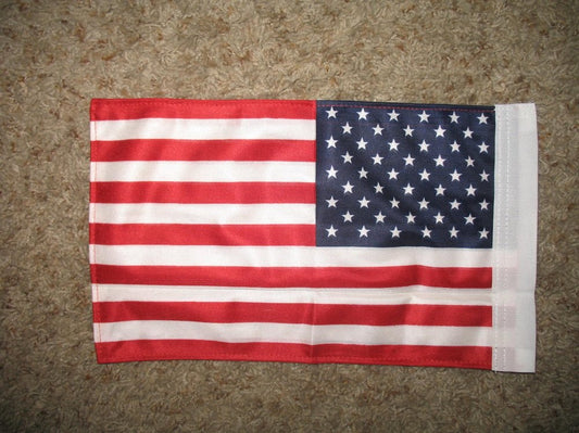 8x12 US USA American 2 Ply Boat Flag Knitted Nylon Boat Flag with Sleeve 8"x12" Banner