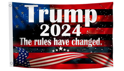 3x5 Ft 2024 Polyester Flag Take America Back - Large American President Republican Banner with 2 Grommets - Donald Room Single Sided Flags