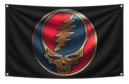3x5 ft Grateful Dead Dancing Bears Flag – Skull Man Cave Banner