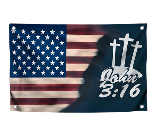3x5 Ft American Flags Polyester with Two Brass Grommets - Faith Over Fear House Yard Decor Banner. Easter Outdoor or Indoor Flag. Flag for 4th of July