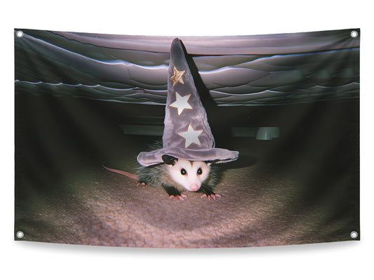 3x5 ft Magic Possum Meme Flag – Funny Dorm Wall Banner