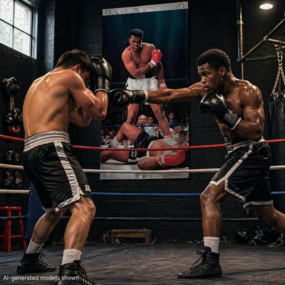 3x5 ft Muhammad Motivational Boxing Banner – Home Gym Wall Flag