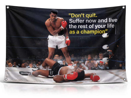 3x5 ft Muhammad Motivational Flag – Boxing Wall Banner