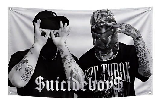 3x5 ft Suicide Music Boys Flag – Bedroom & Dorm Wall Banner