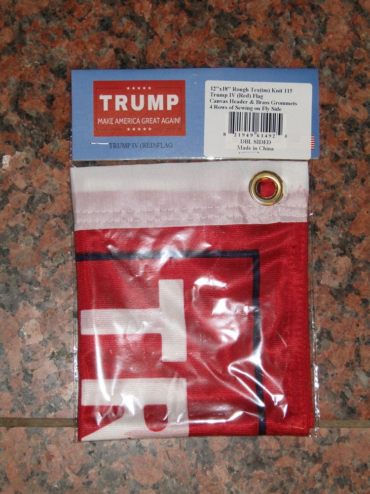 12x18 President Trump Make America Great Red 2ply Double Sided 12"x18" Flag House Banner Brass Grommets Fade Resistant Double Stitched Premium