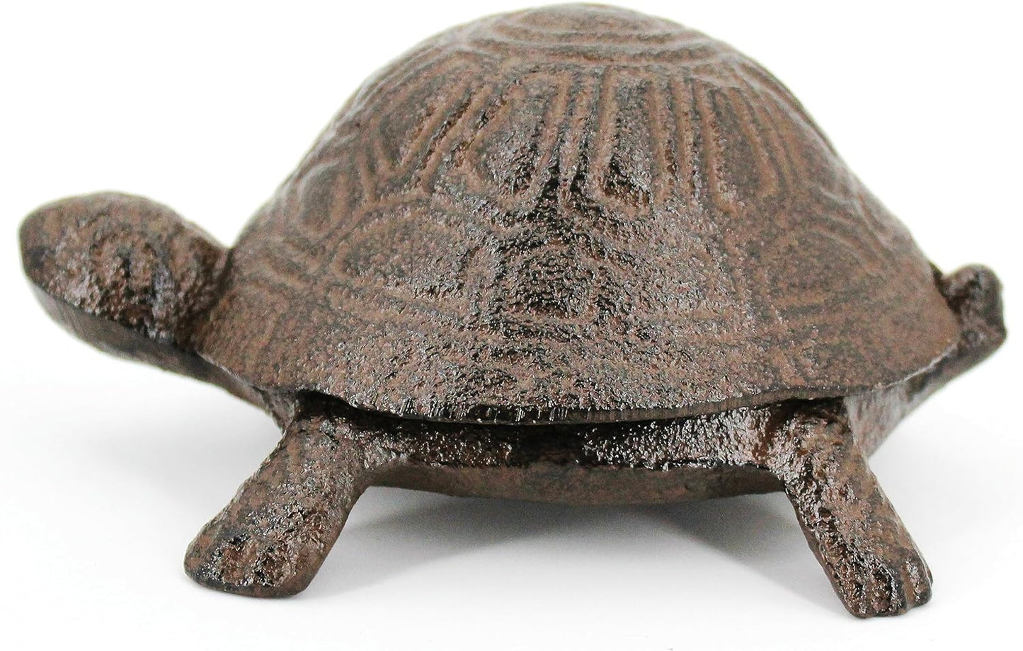 ULVEOL Top Brass Turtle Key Hider Figurine - Cast Iron Garden Statue with Secret Compartment for Used Indoor and Outdoor