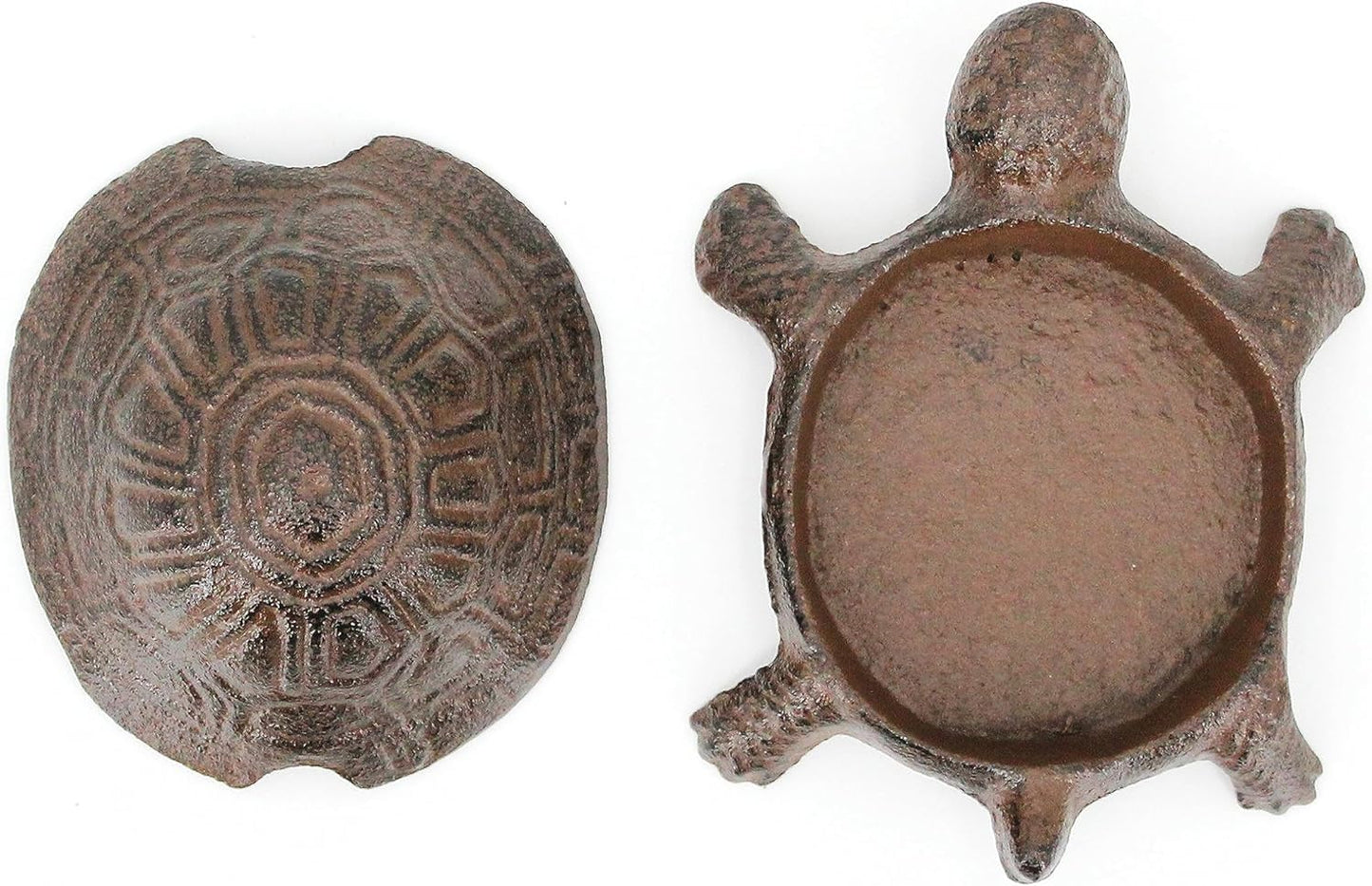 ULVEOL Top Brass Turtle Key Hider Figurine - Cast Iron Garden Statue with Secret Compartment for Used Indoor and Outdoor