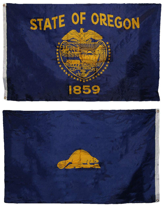 3x5 State of Oregon 3'x5' Double Sided Super Polyester Premium Quality Flag