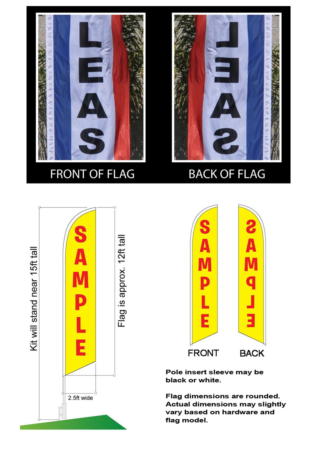 Used Cars Flag Windless Swooper 4 Lot Set Auto We Finance Buy Here Pay Here Sale