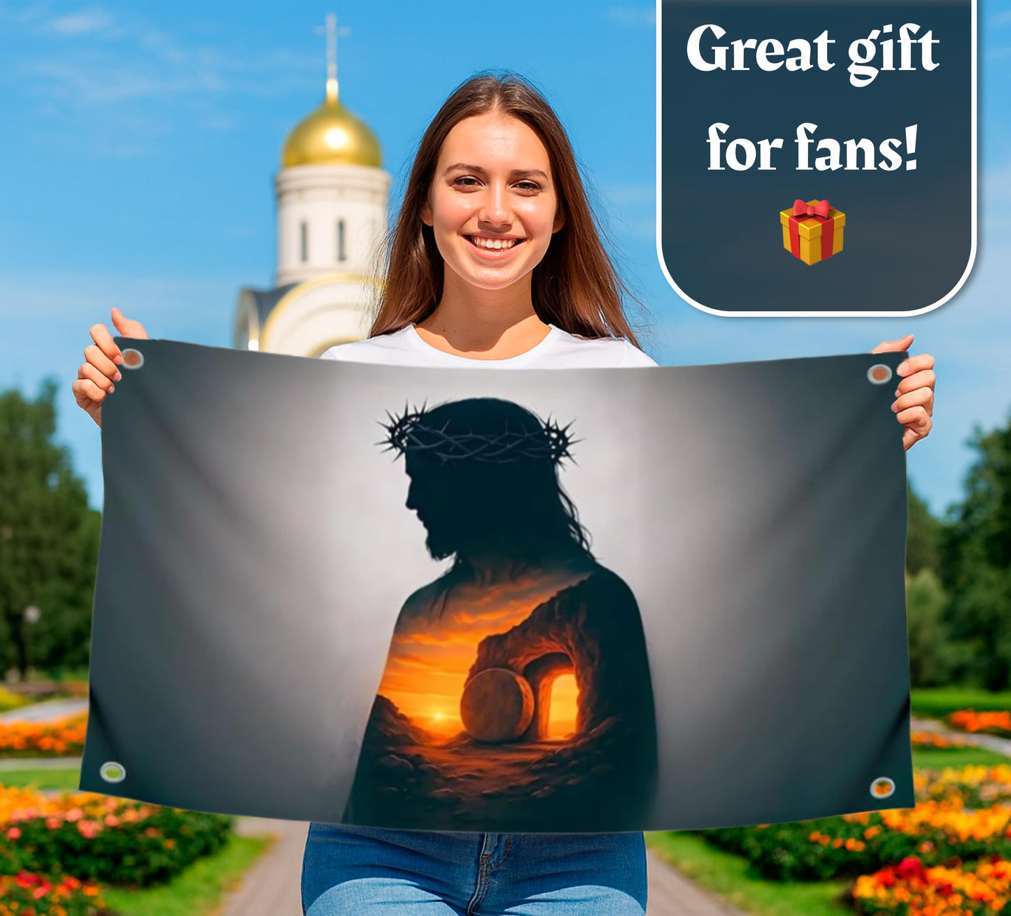 3x5 Feet Wall Flag with the Image of with Four Brass Grommets - Single Sided Cool Tapestry for College Dorm Room Decor - Polyester Cool Poster