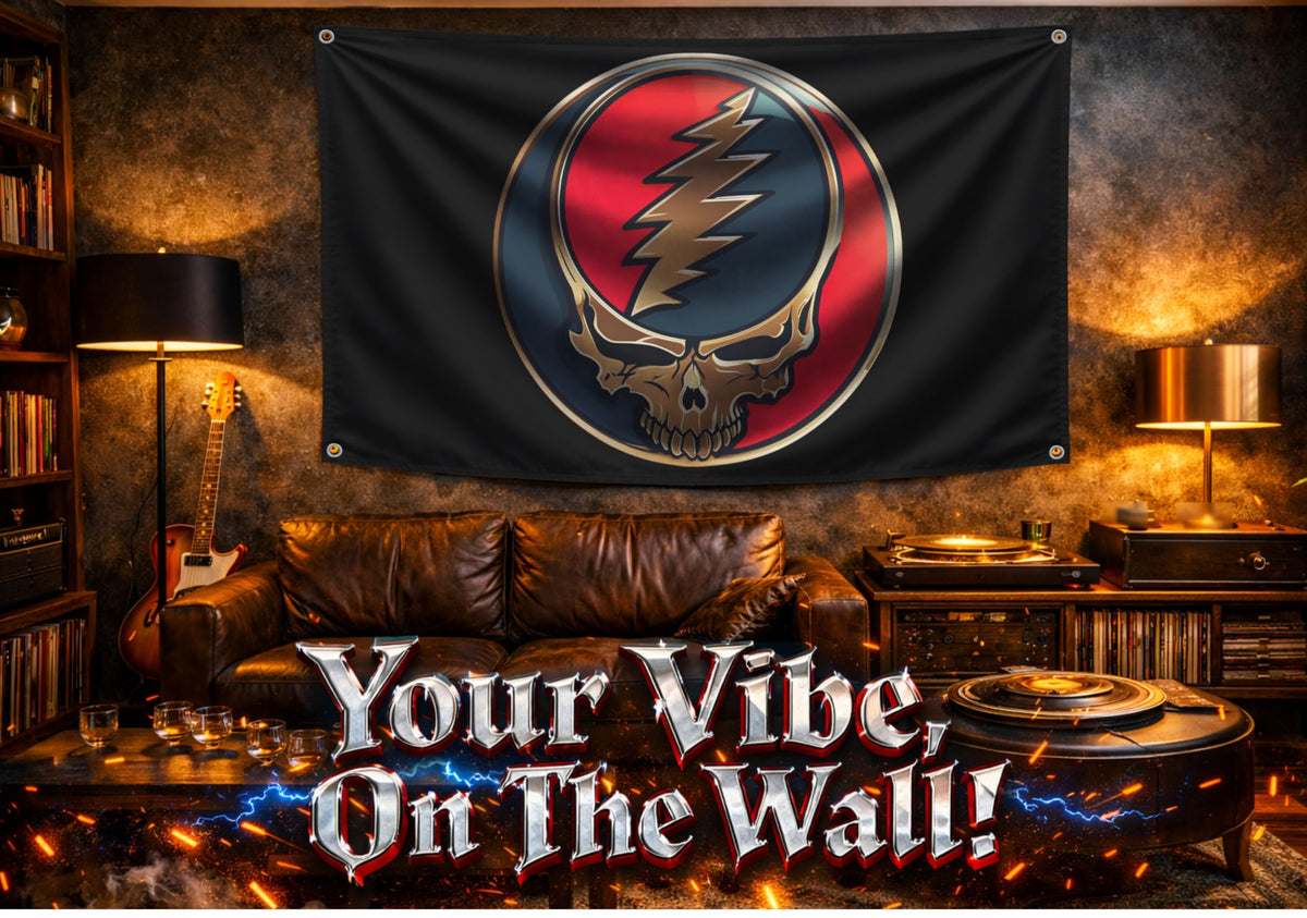 3x5 ft Grateful Dead Dancing Bears Flag – Skull Man Cave Banner