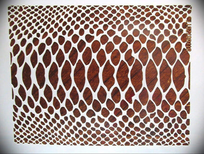 Ulveol Snake Skin Camo Logo Stencil Reusable 10 mm Mylar Laser Cut Stencil Arts and Crafts Material Scrapbooking for Airbrush Painting Drawing